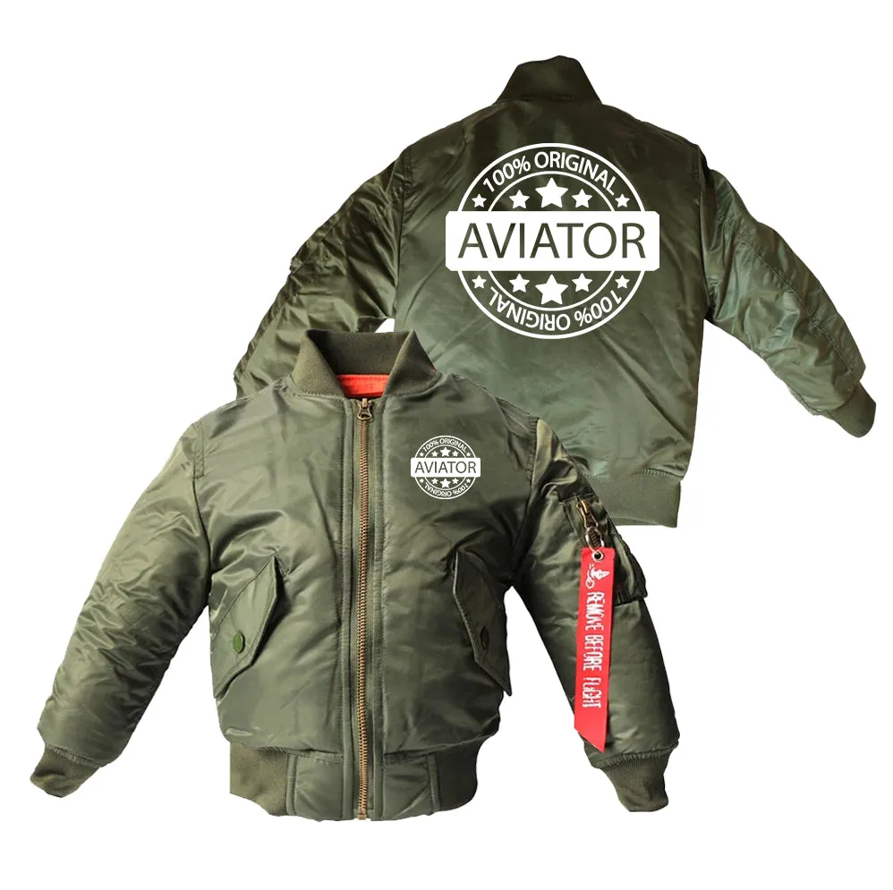 100 Original Aviator Designed Children Bomber Jackets