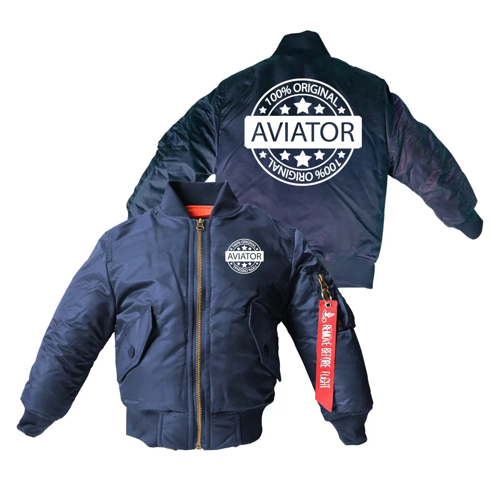 100 Original Aviator Designed Children Bomber Jackets