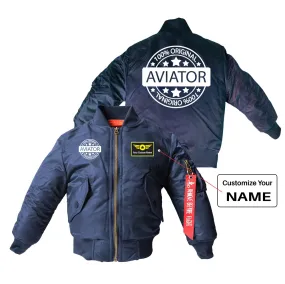 100 Original Aviator Designed Children Bomber Jackets