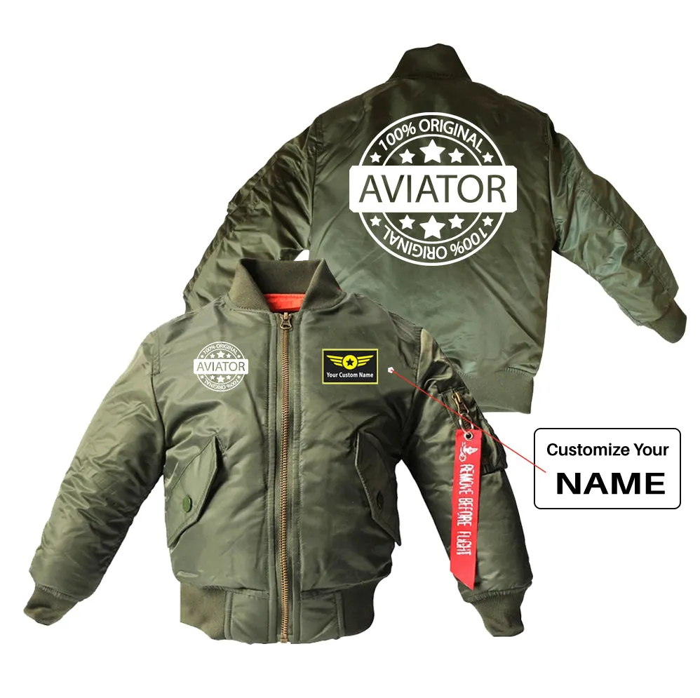 100 Original Aviator Designed Children Bomber Jackets