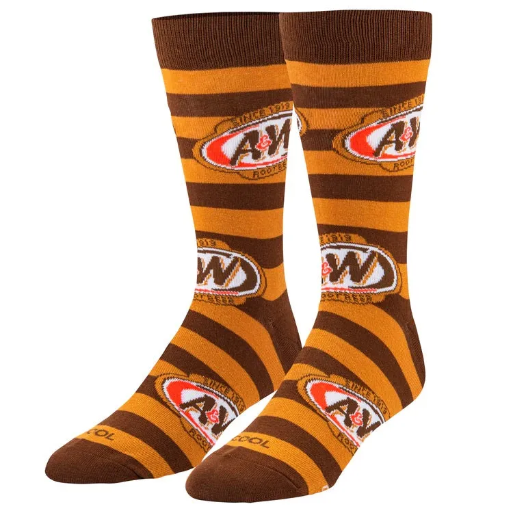 A&W Logo Stripes Men's Socks