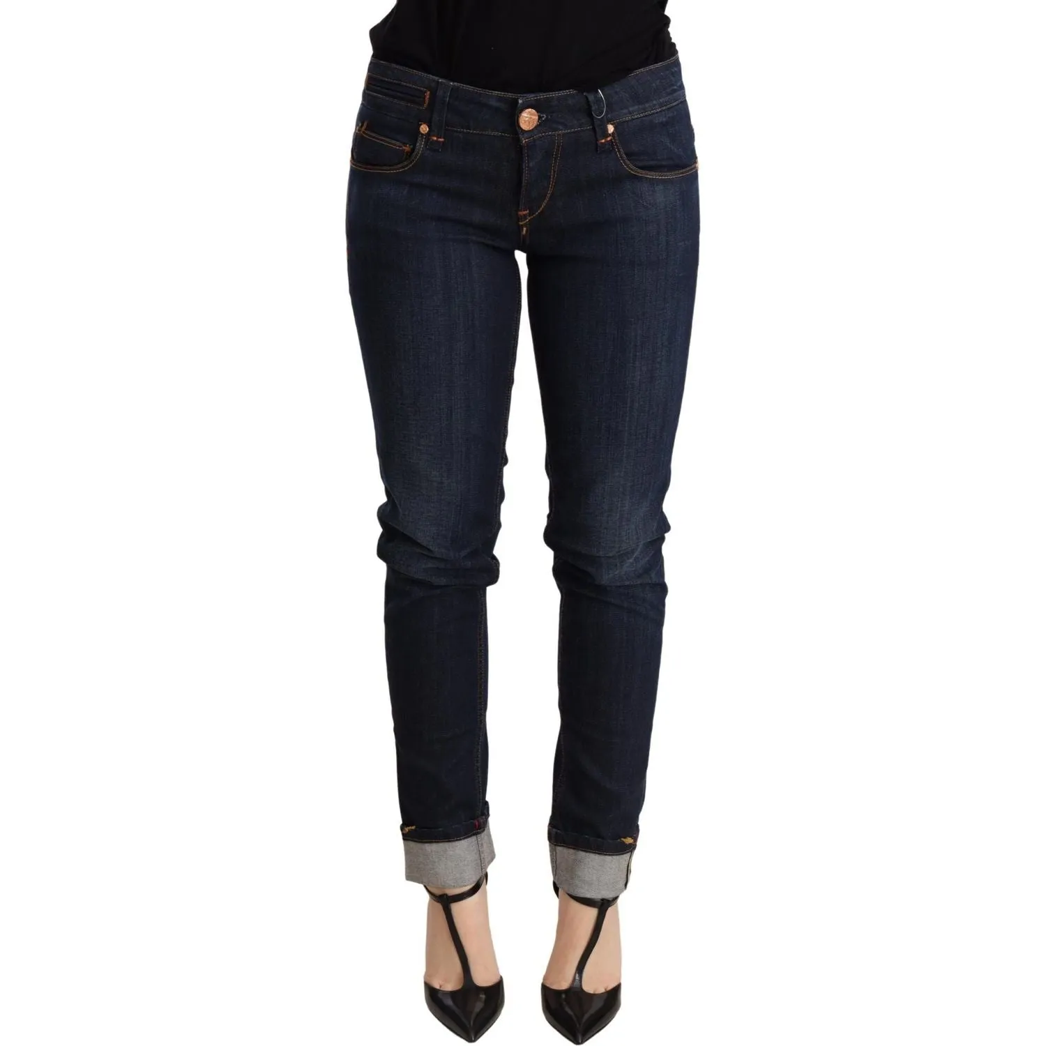 Acht Chic Dark Blue Skinny Jeans