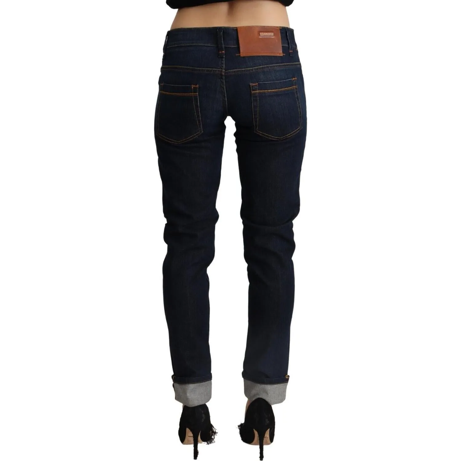 Acht Slim Fit Dark Blue Denim Elegance