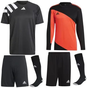 ADIDAS FORTORE 23 KIT BUNDLE BLACK WHITE