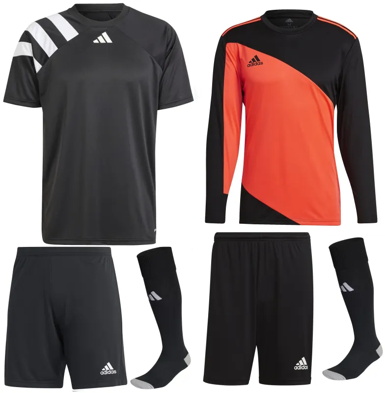 ADIDAS FORTORE 23 KIT BUNDLE BLACK WHITE