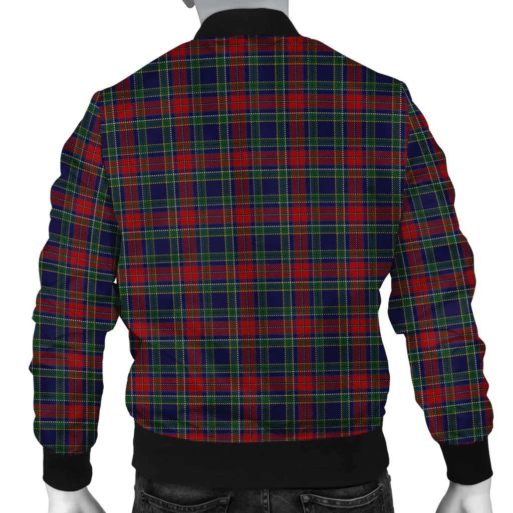 Allison Red Tartan Bomber Jacket with Family Crest