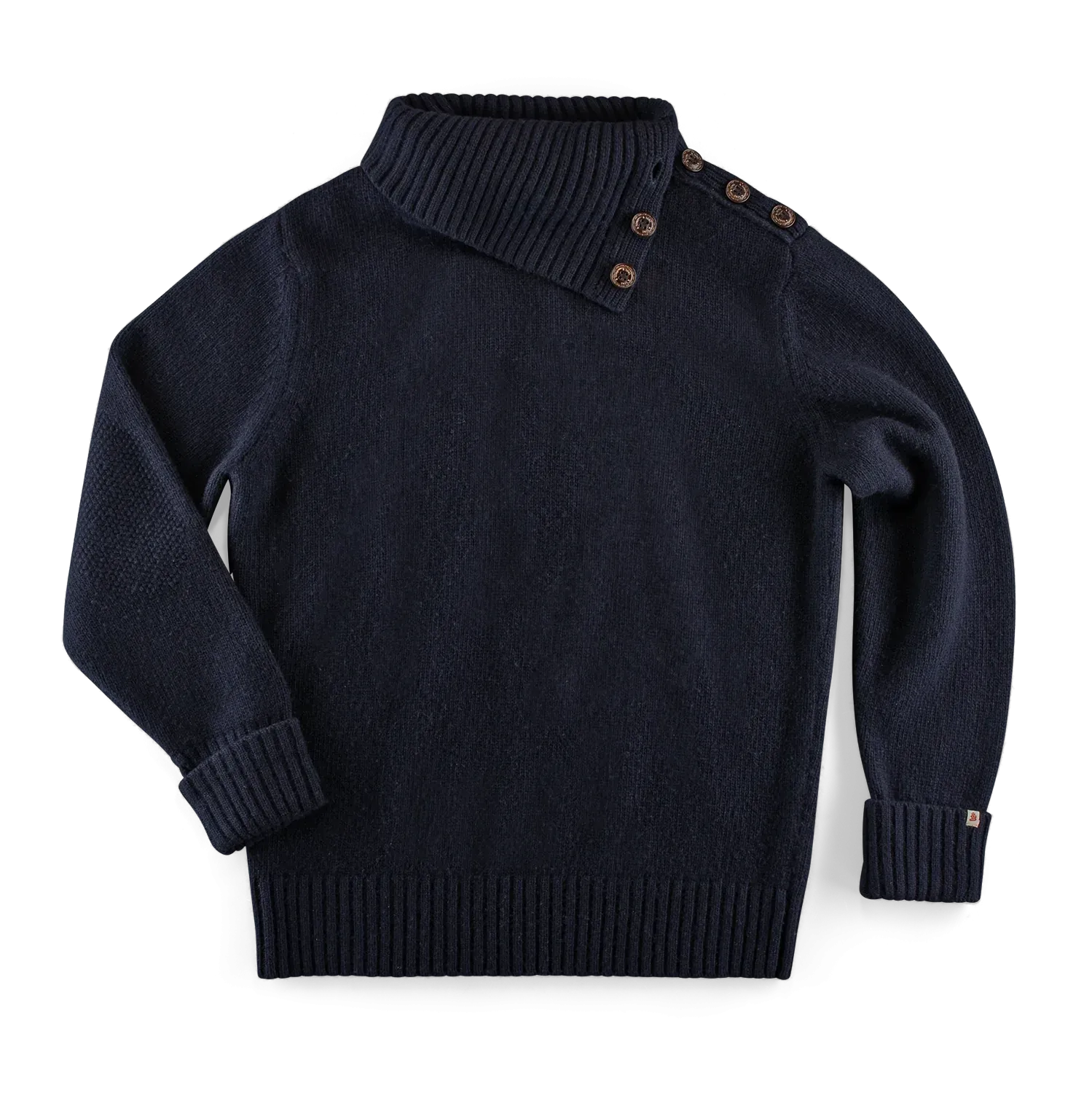 &SONS Ahab Submariner Rollneck Jumper Navy