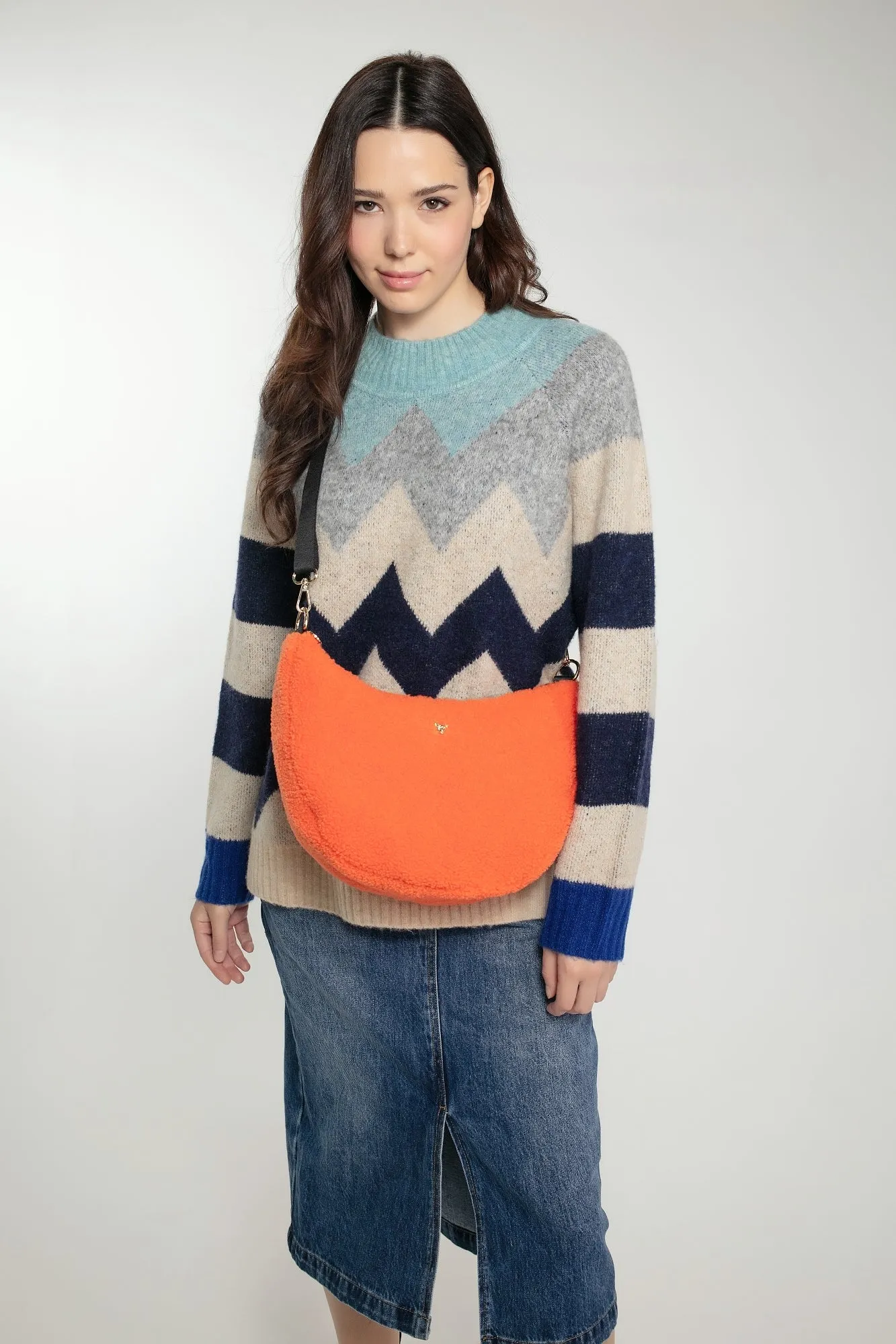 ANDREA JUMPER IN NAVY MIX