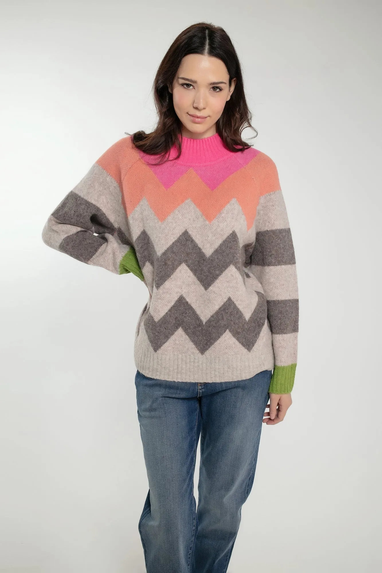 ANDREA JUMPER IN PINK MIX