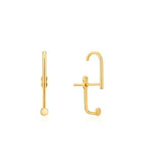 Ania Haie Dot Ear Jacket With Lobe Hook - Gold