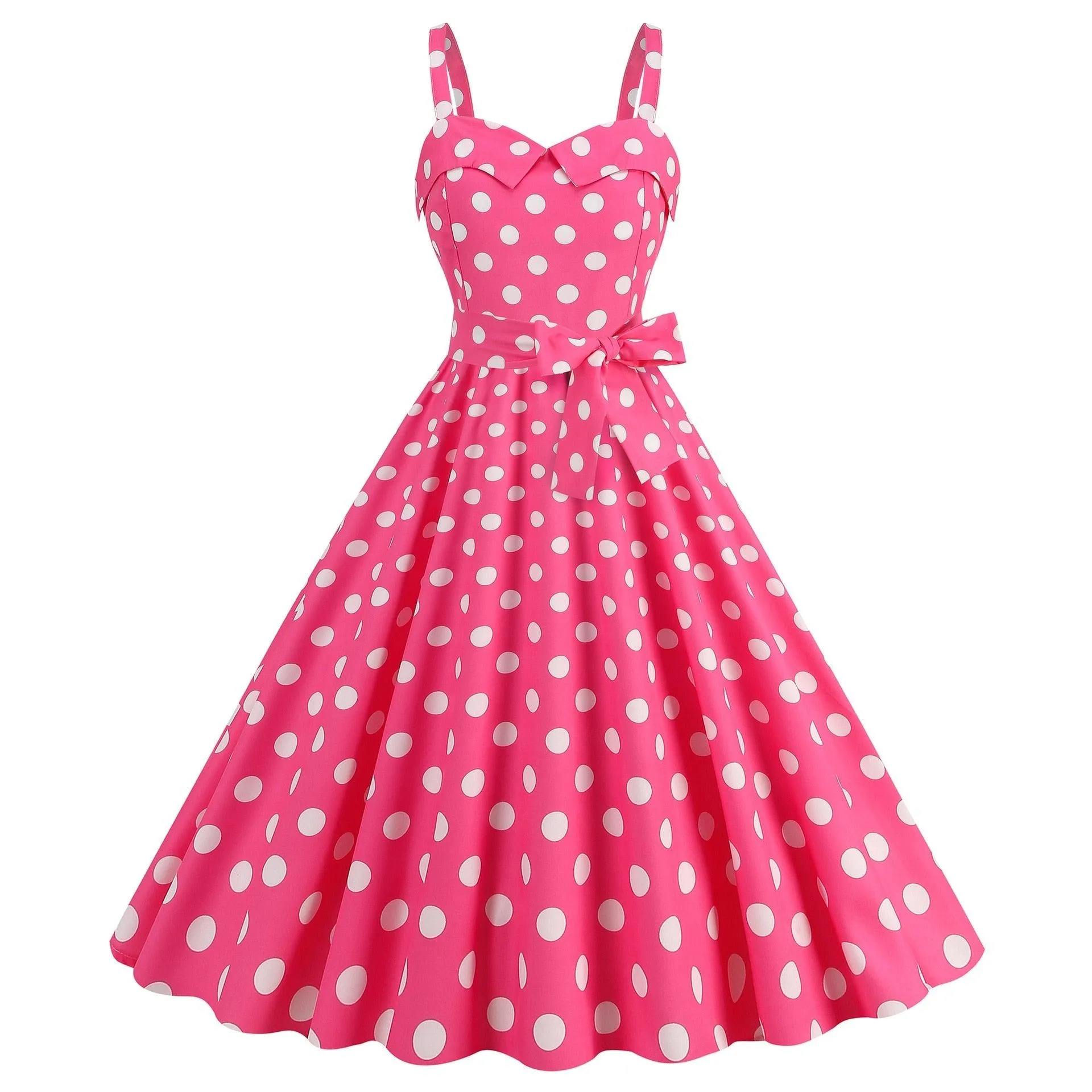 Barbie pink Dress -  with a pink plaid pattern 2023 - trendy Strapless Cocktail Rockabilly Party Swing Sweet Girls for cocktail parties and rockabilly events