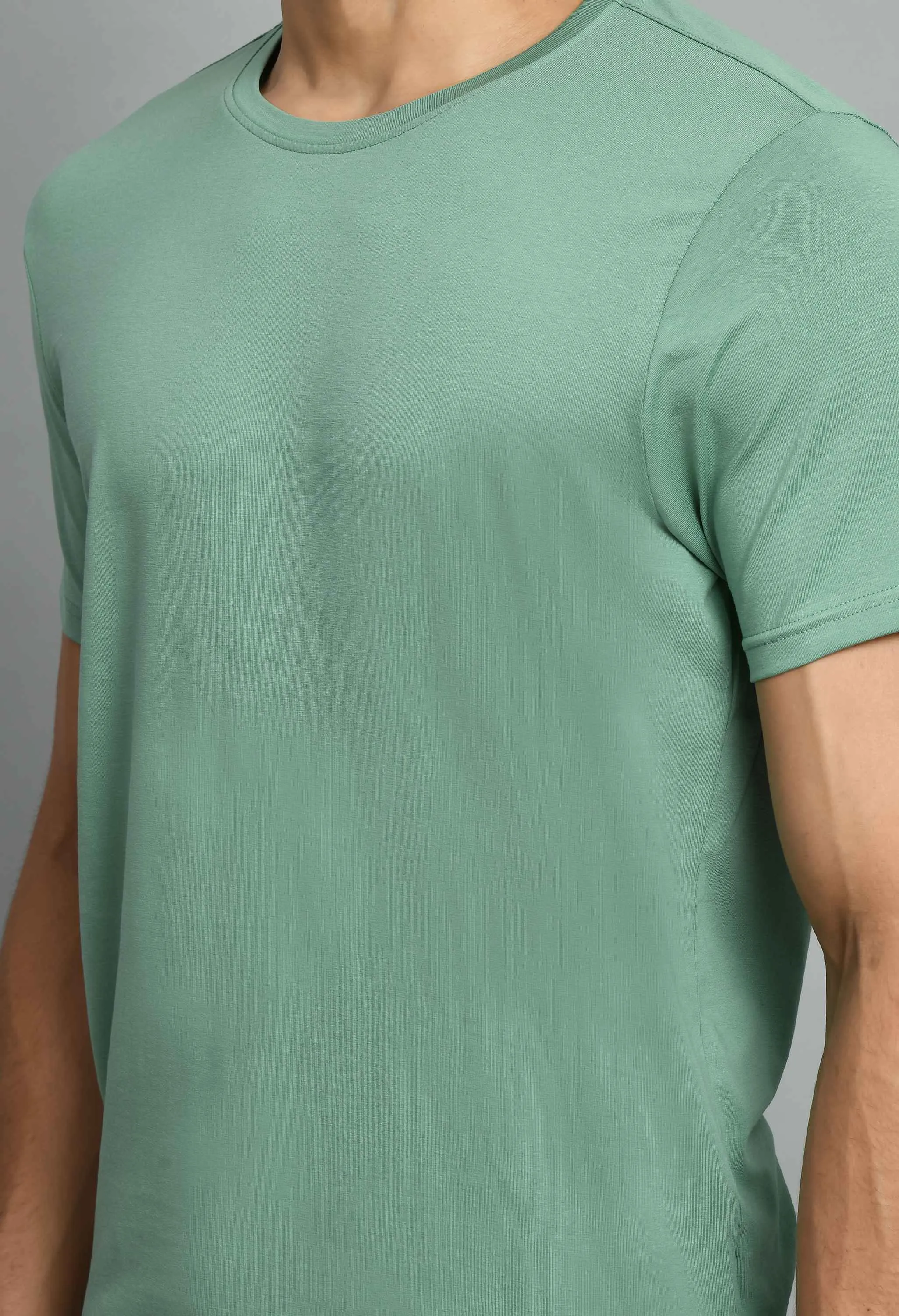 Basic Mint Green Smart Fit T-Shirt