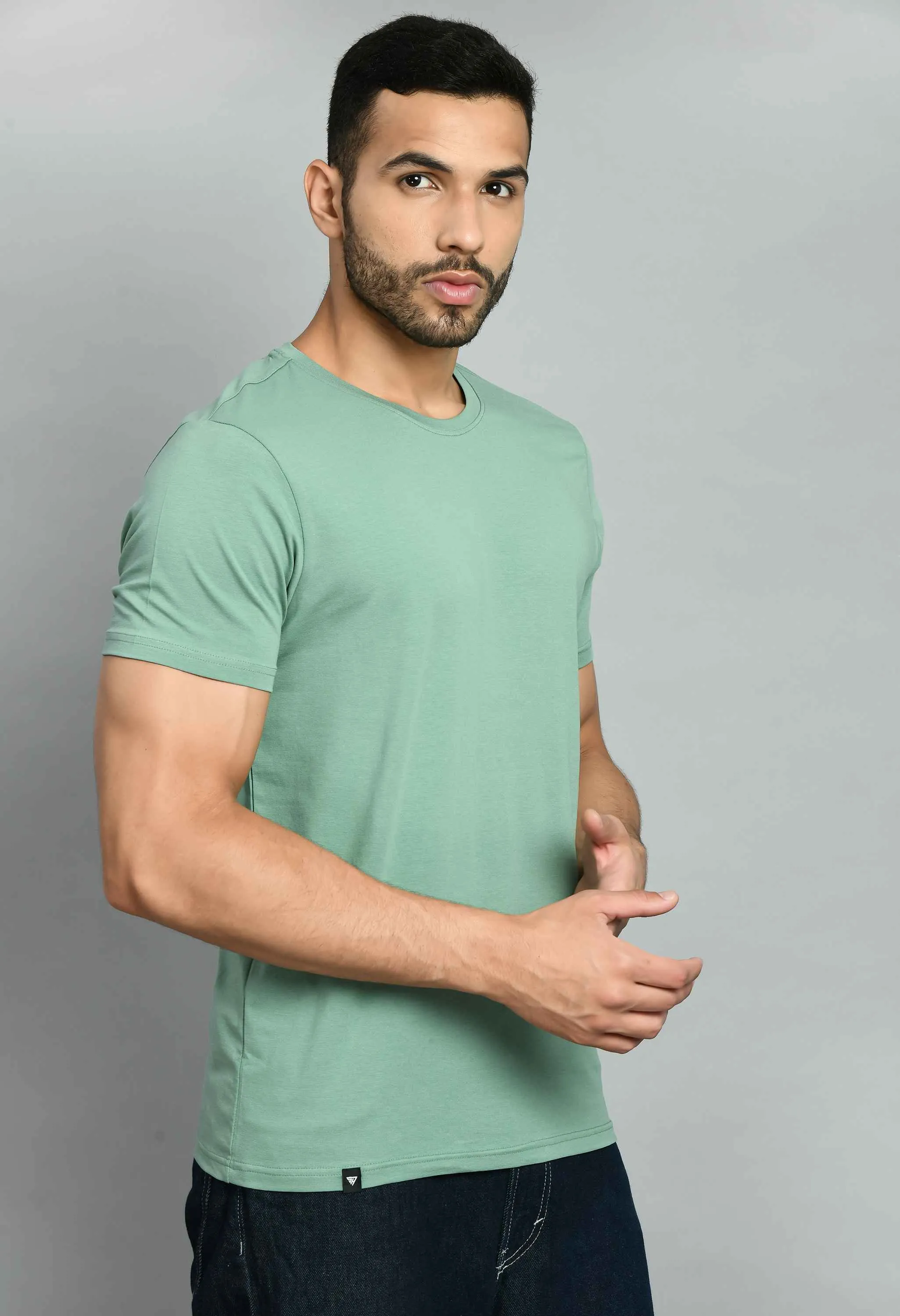 Basic Mint Green Smart Fit T-Shirt