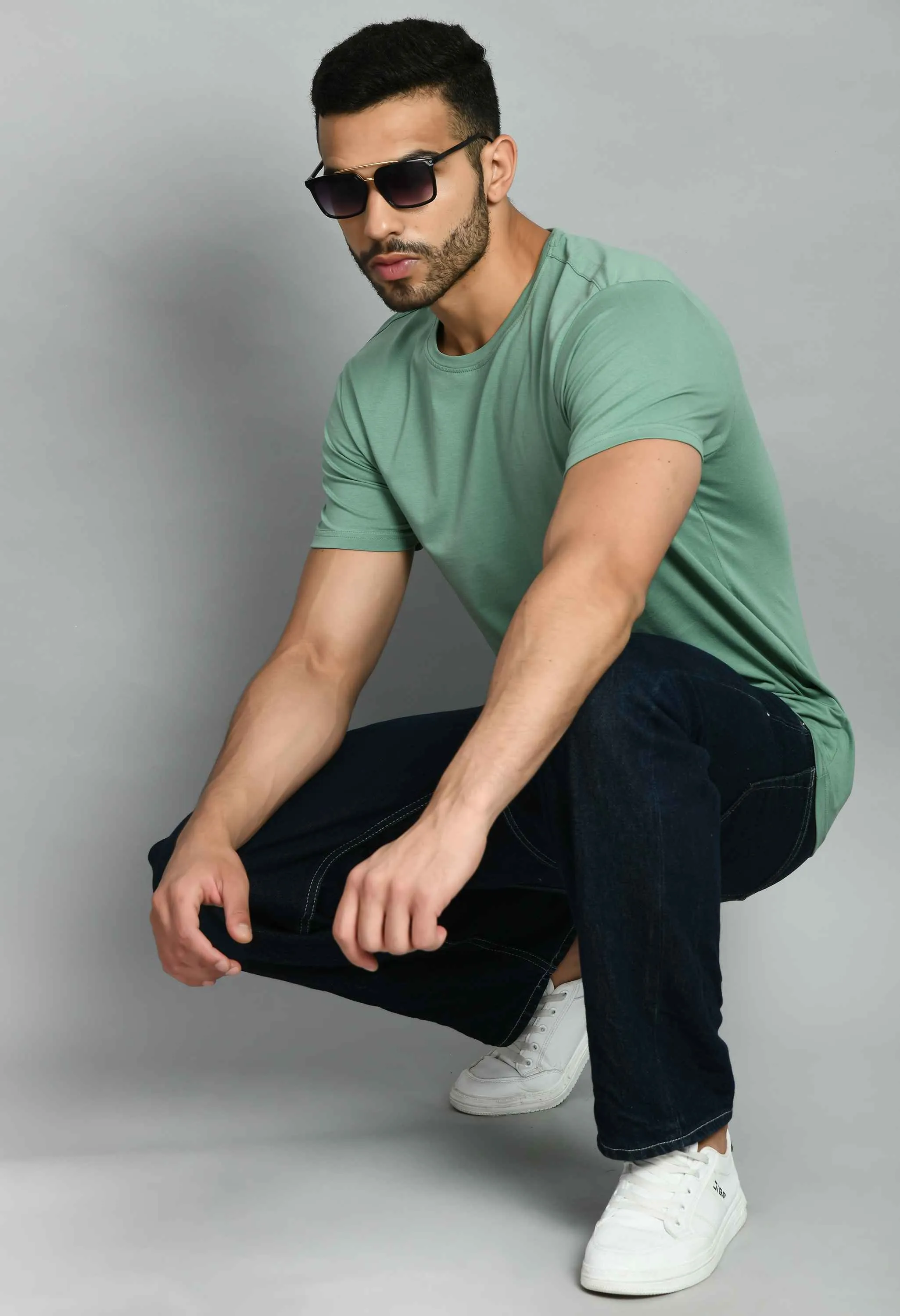 Basic Mint Green Smart Fit T-Shirt