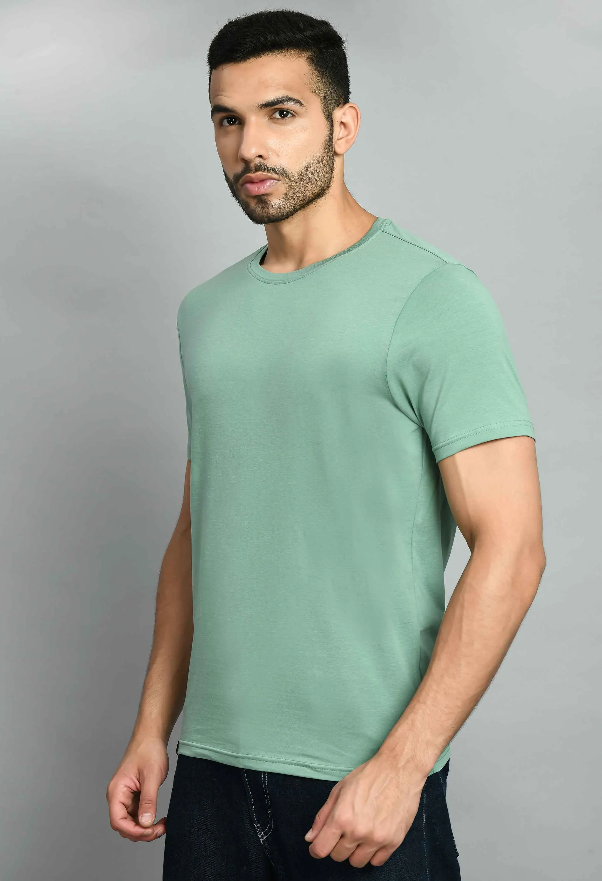 Basic Mint Green Smart Fit T-Shirt