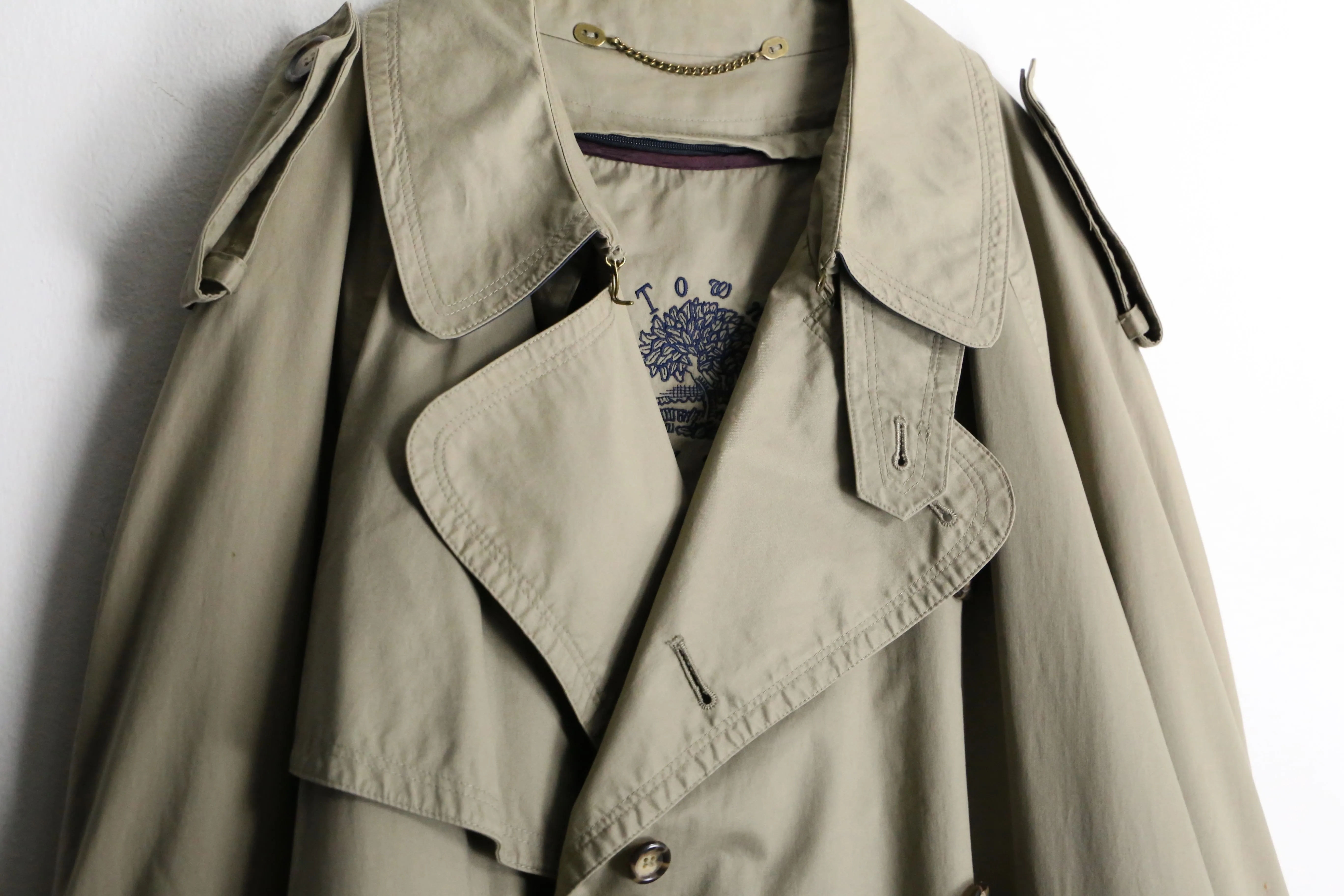 beige color trench coat