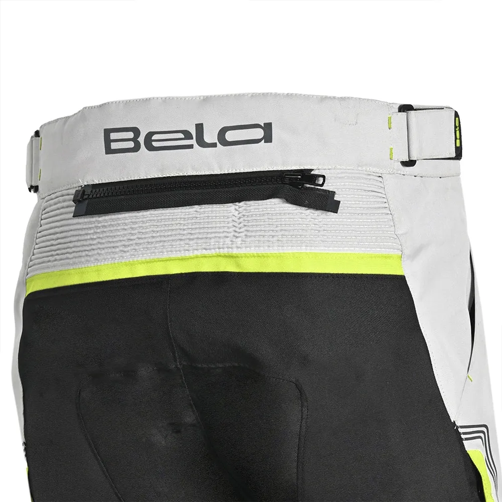 BELA Tour To Snow Motorcycle Textile Pant - Black Ice Yellow