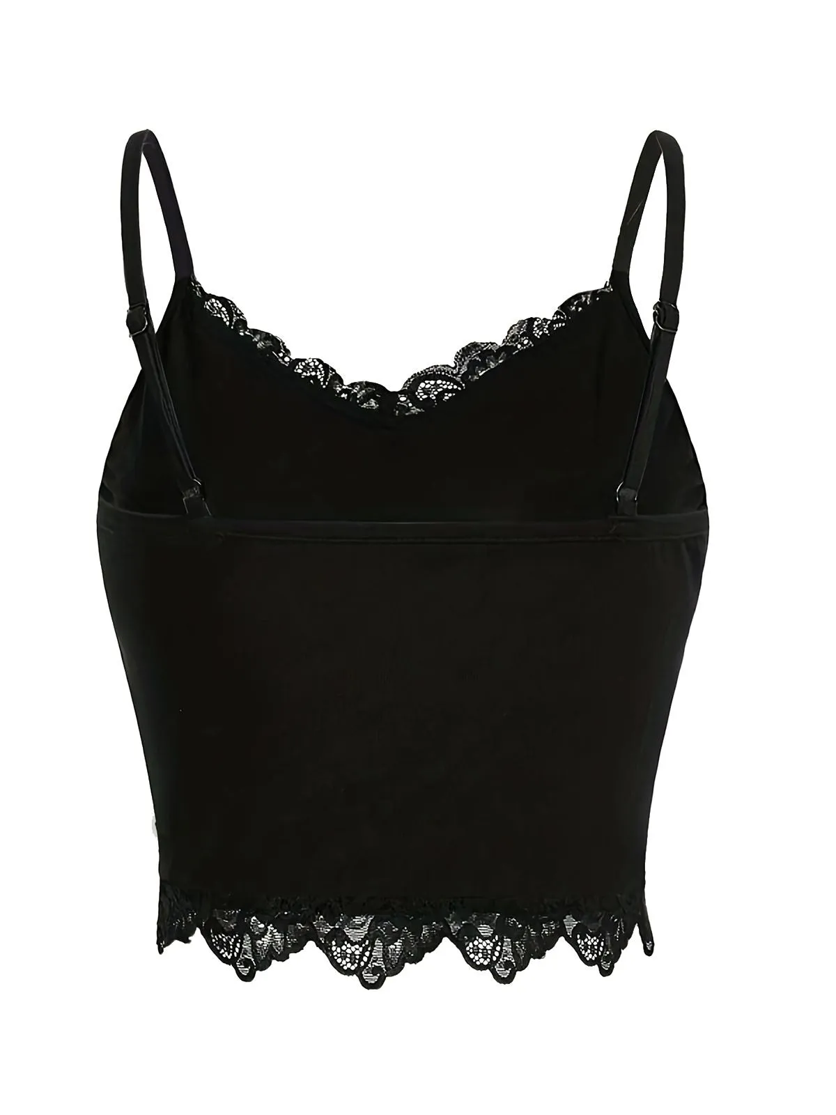 Black Halloween Cross Rhinestone Camisole