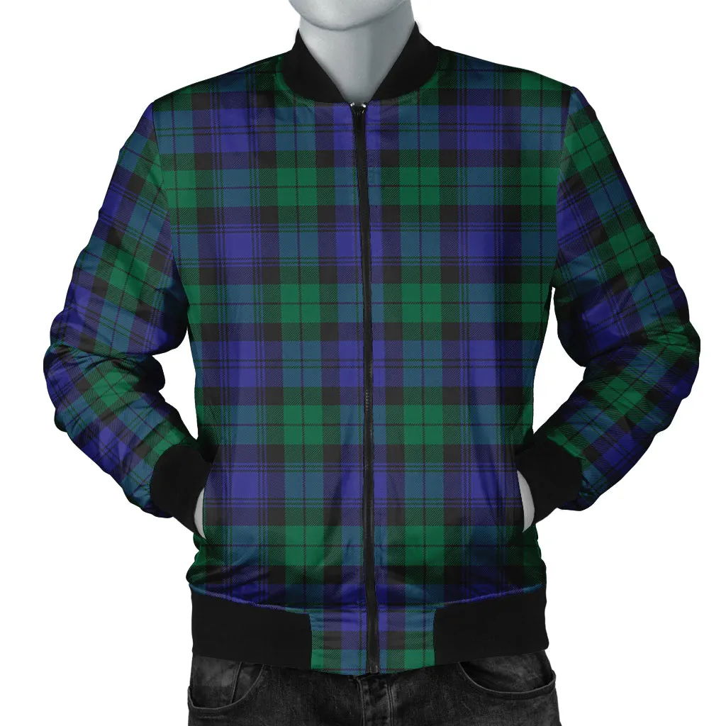 Black Watch Modern Tartan Bomber Jacket