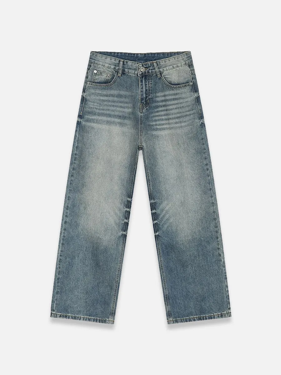 Blue Denim Baggy Jeans