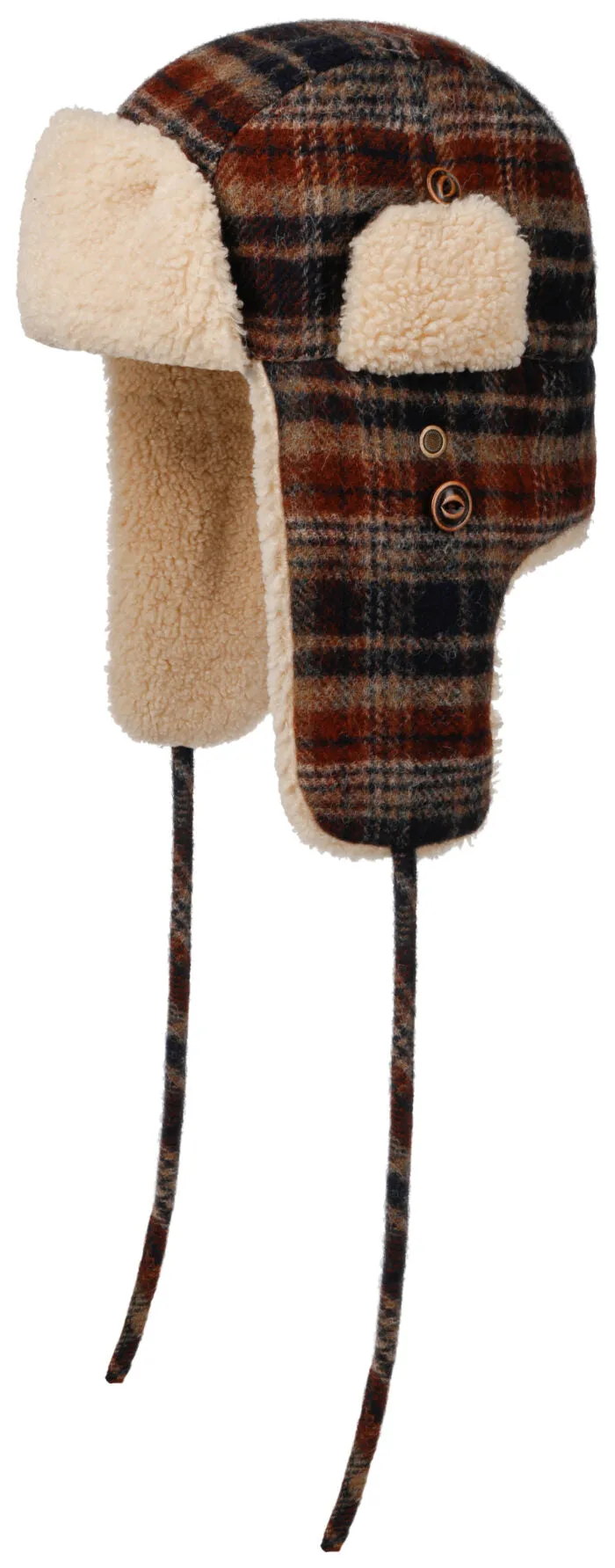 Bomber Cap Wool Check - Stetson