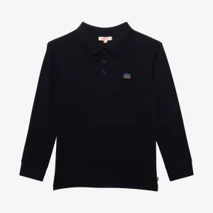 Boys' navy blue polo shirt