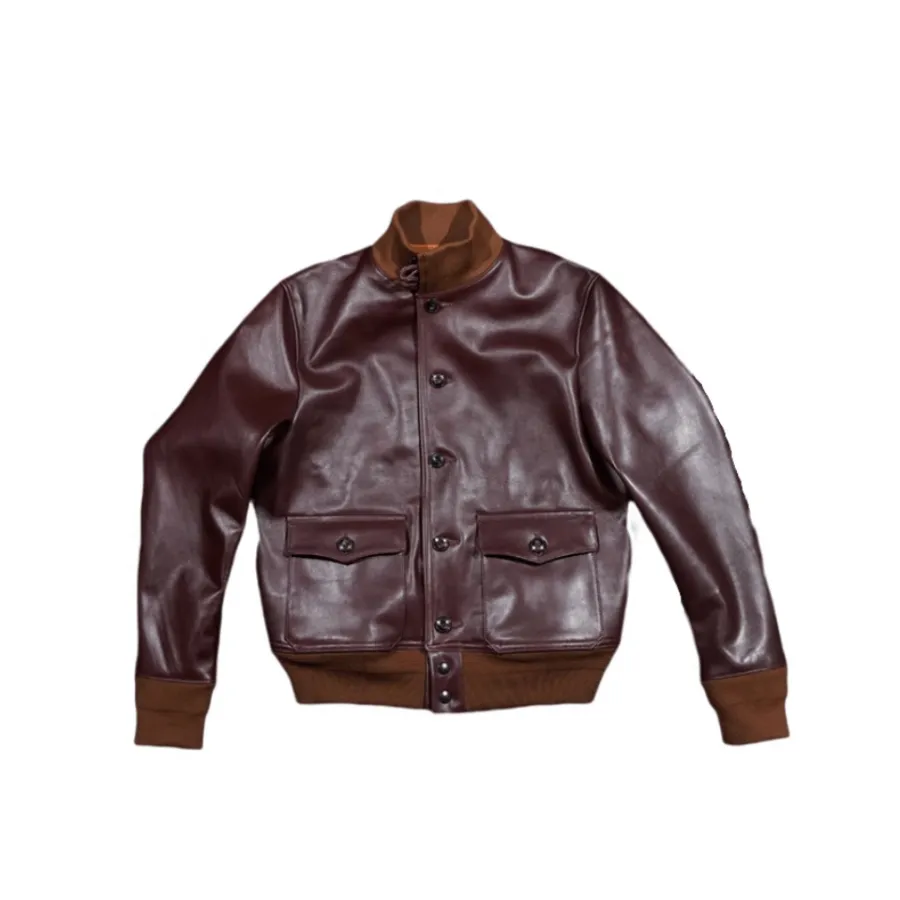 Brown Type A-1 Leather Bomber Jacket