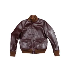 Brown Type A-1 Leather Bomber Jacket