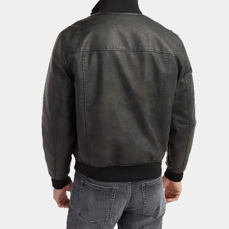 Buy Best Premium Genuine New Style Look Vegan Leather Bomber Jacket