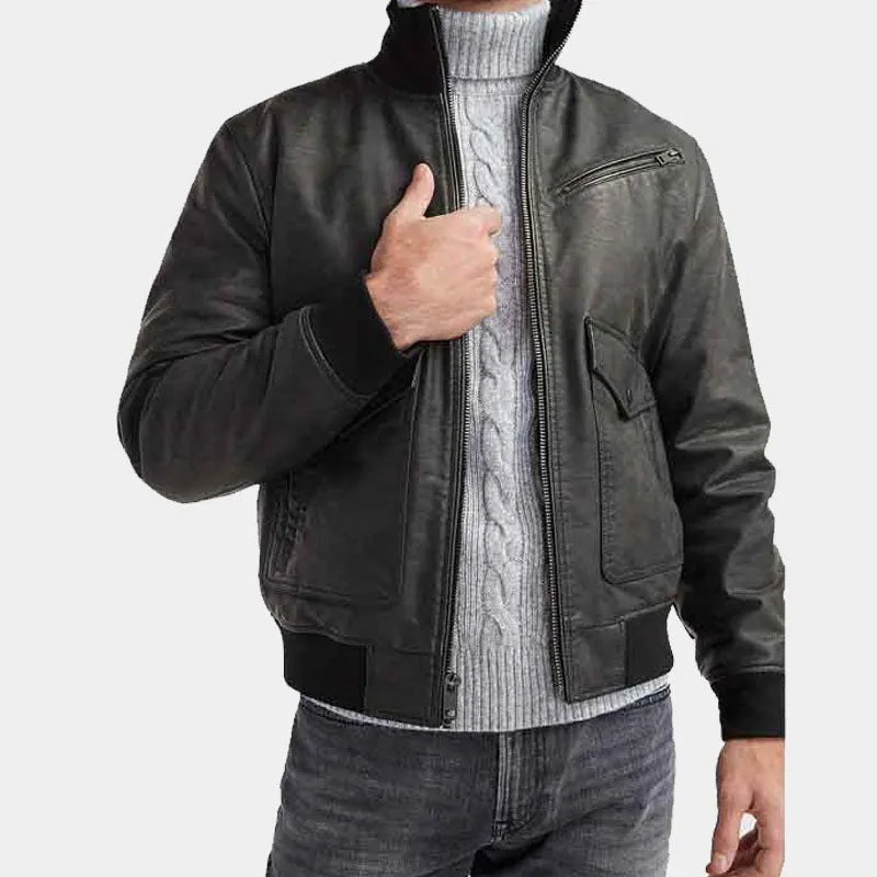 Buy Best Premium Genuine New Style Look Vegan Leather Bomber Jacket