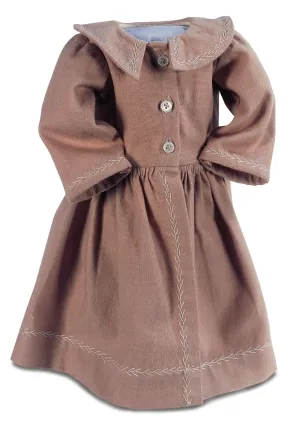 Caramel Cotton-Flannel Coat Dress