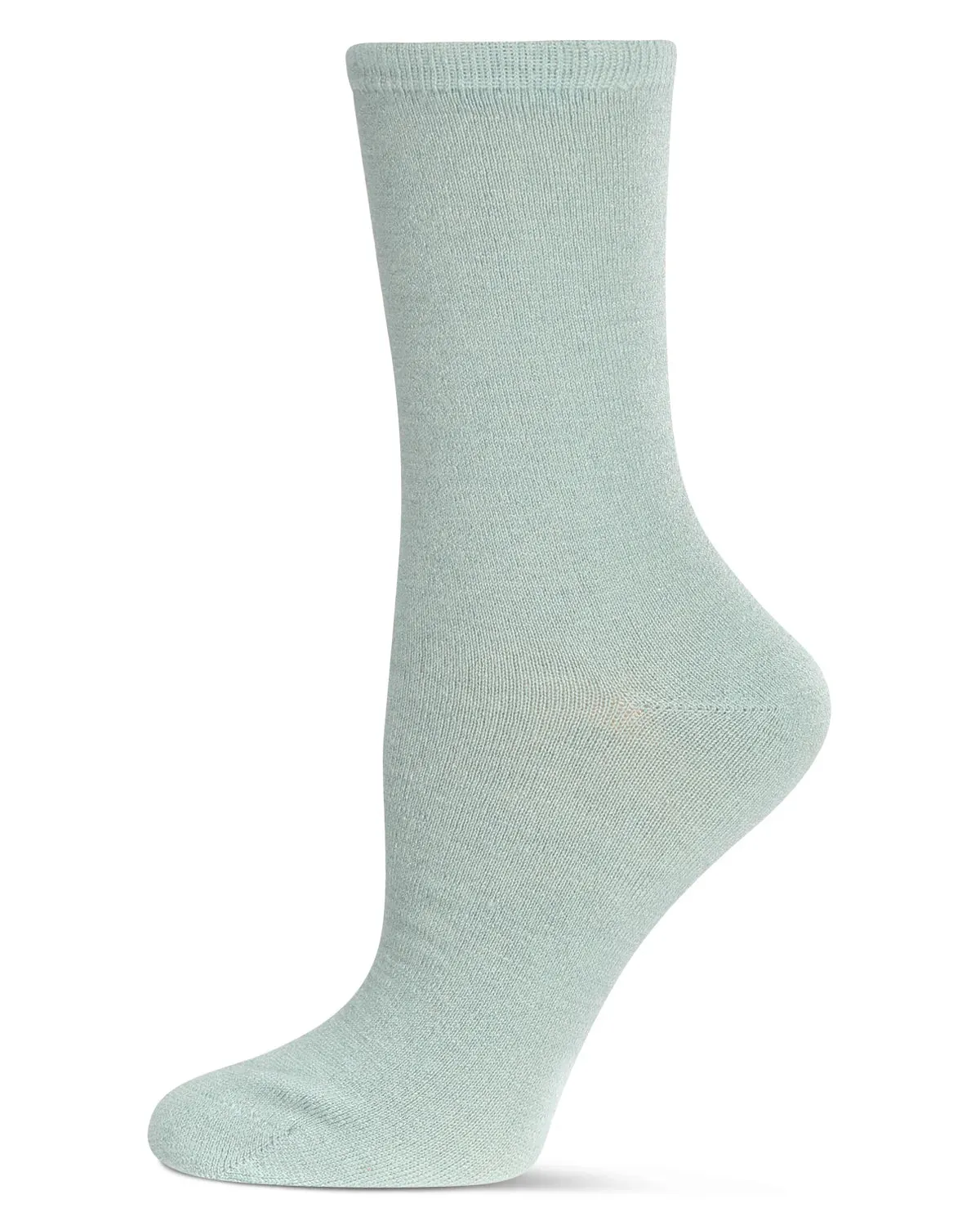 Cashmere Crew Socks in Sage Green