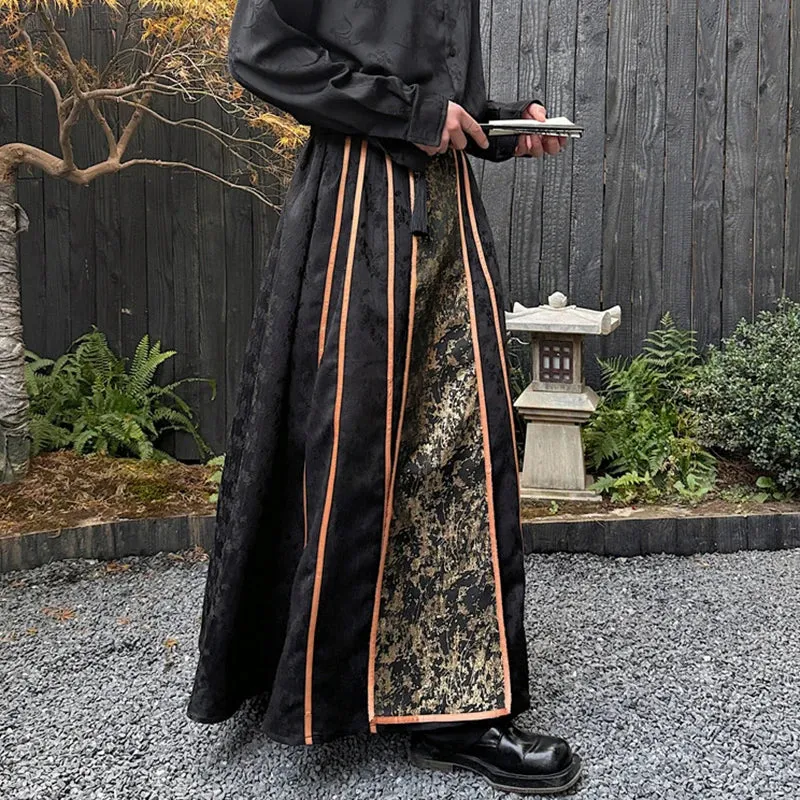 Casual Traditional Chinese Pleated Skirt