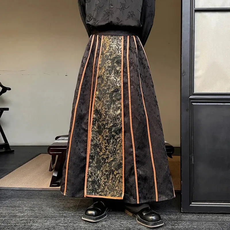 Casual Traditional Chinese Pleated Skirt