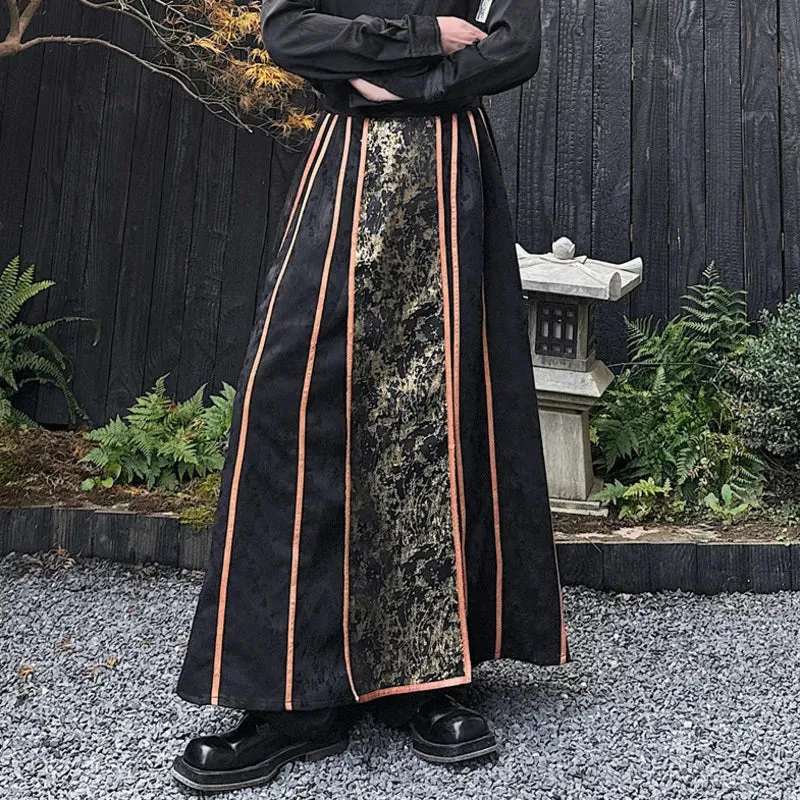 Casual Traditional Chinese Pleated Skirt