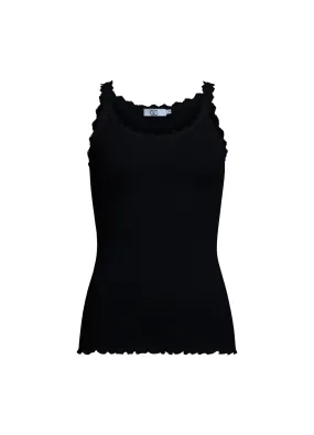 CC Heart - Poppy Silk Lace Camisole Black