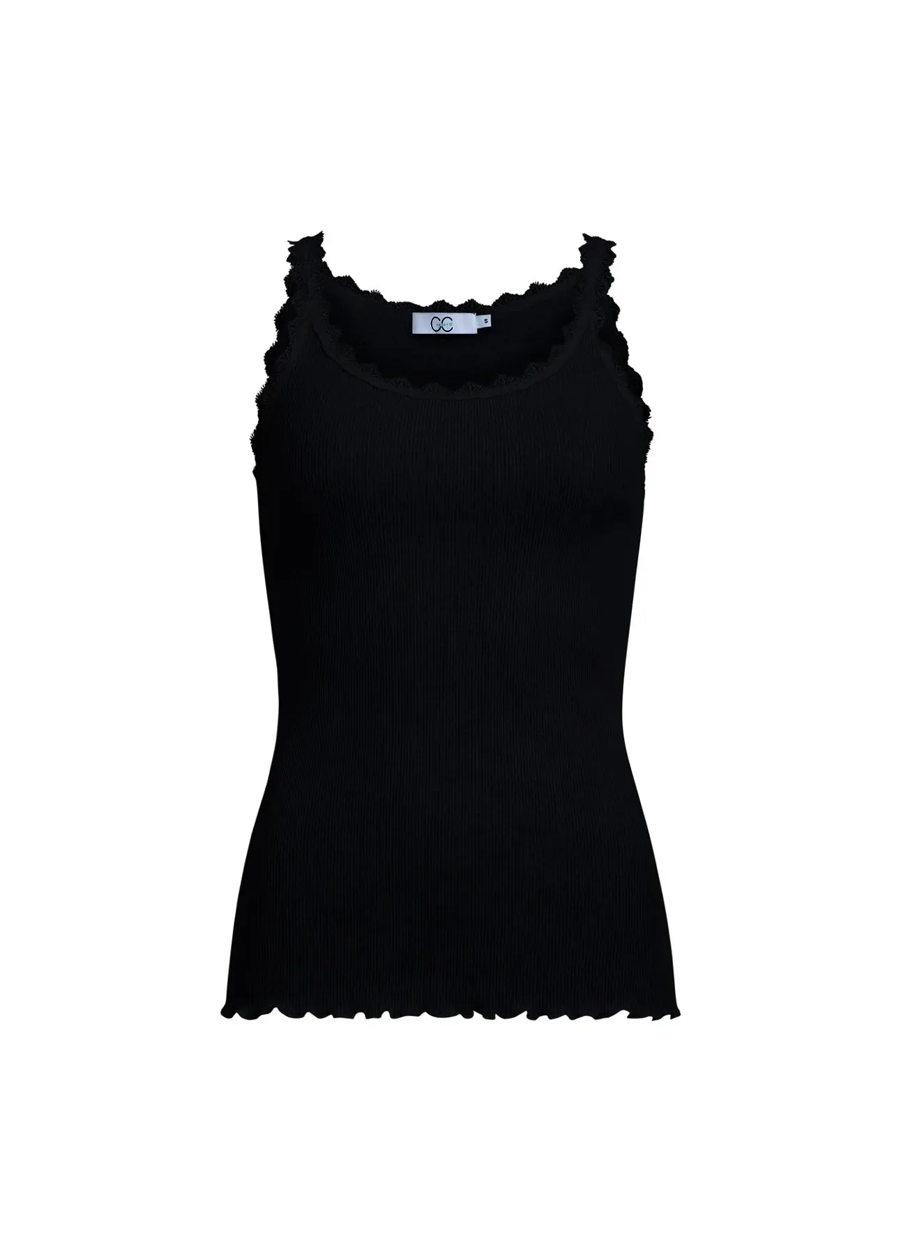 CC Heart - Poppy Silk Lace Camisole Black