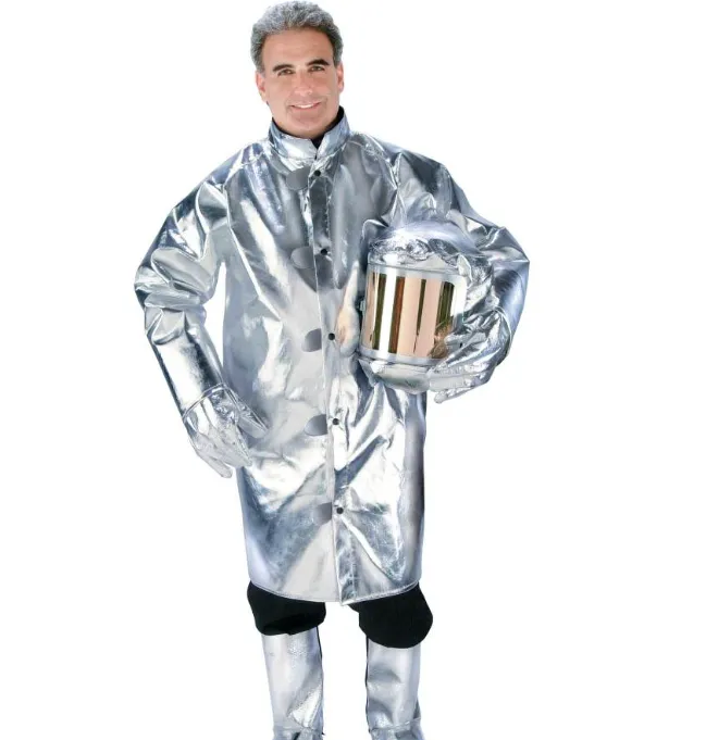 Chicago Protective Apparel 603-ACX10 Aluminized CarbonX Heat Resistive 50” Coat | Free Shipping and No Sales Tax