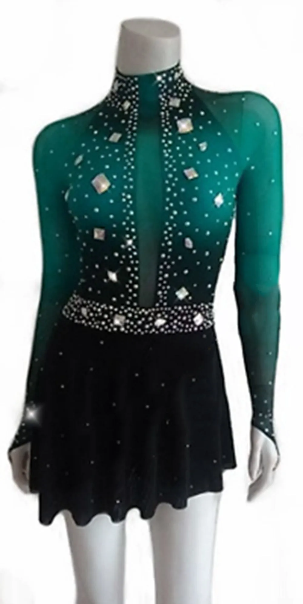 Competition Figure Skating Dress Violet Ombre BSU 020321