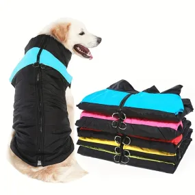 Cozy Dog Winter Vest with Back Zipper  1PC