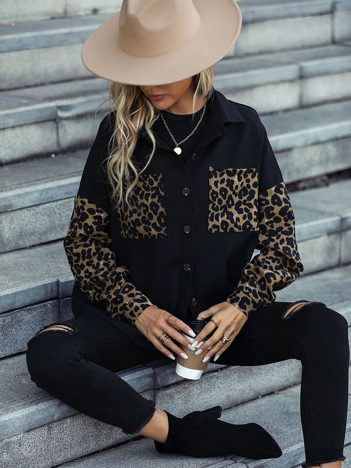 Crazy Girl Leopard Shacket