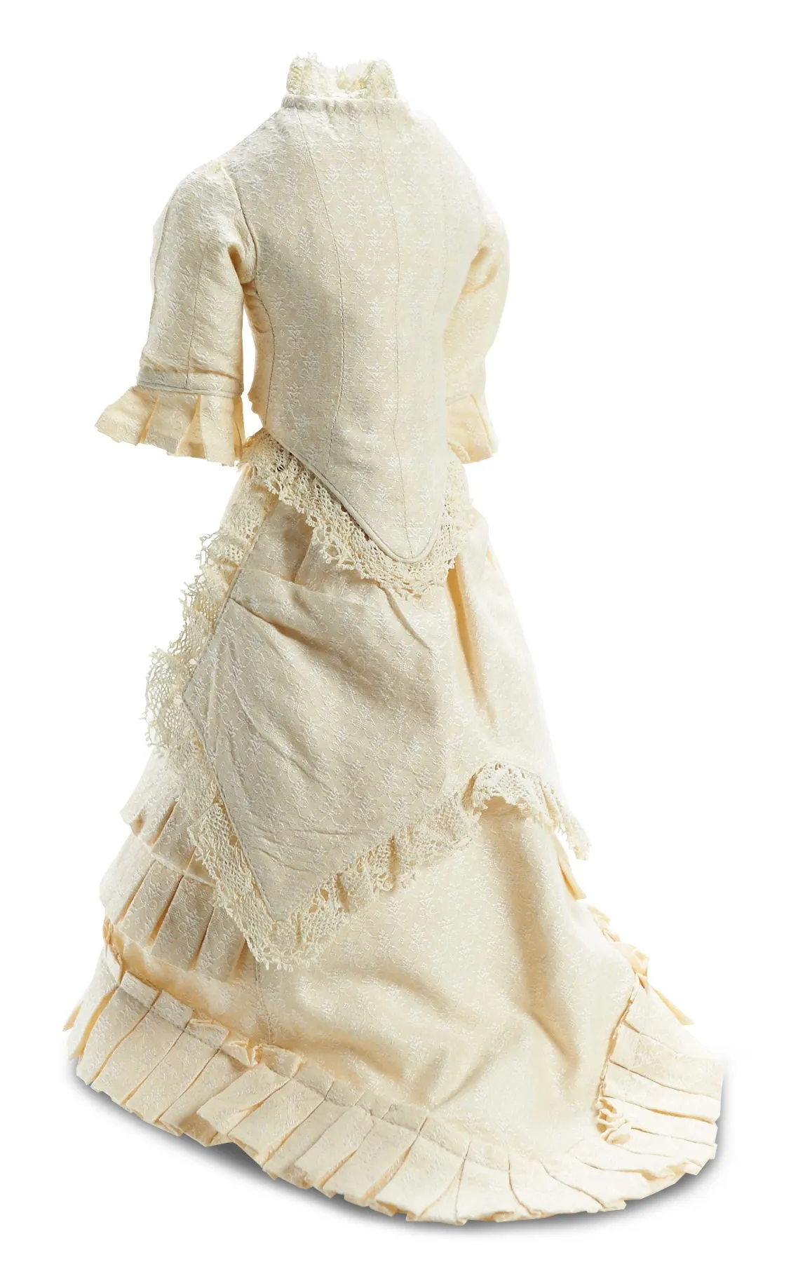 Cream Silk Lady Doll Costume