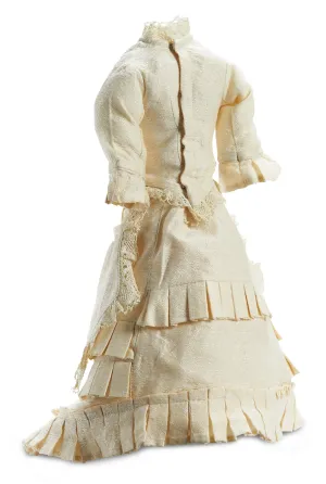 Cream Silk Lady Doll Costume