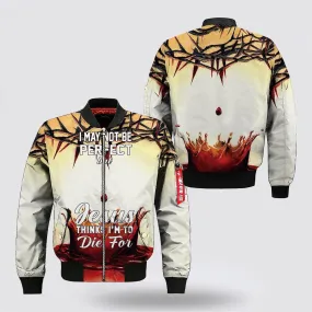 Crown Of Thorns Blood Bomber Jacket - Jesus Shirt for Men Women