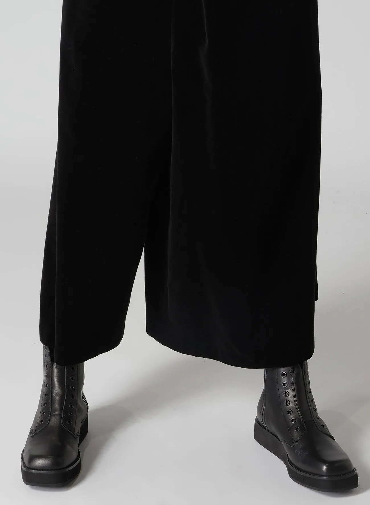 C/Ry VELVET TUCK FLARED PANTS