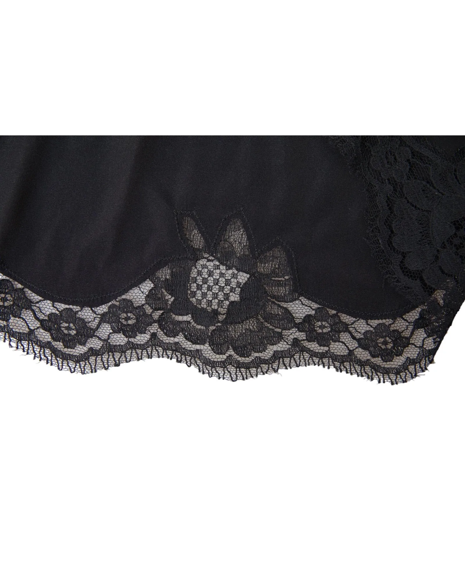 Dolce & Gabbana Black Lace Cami Top