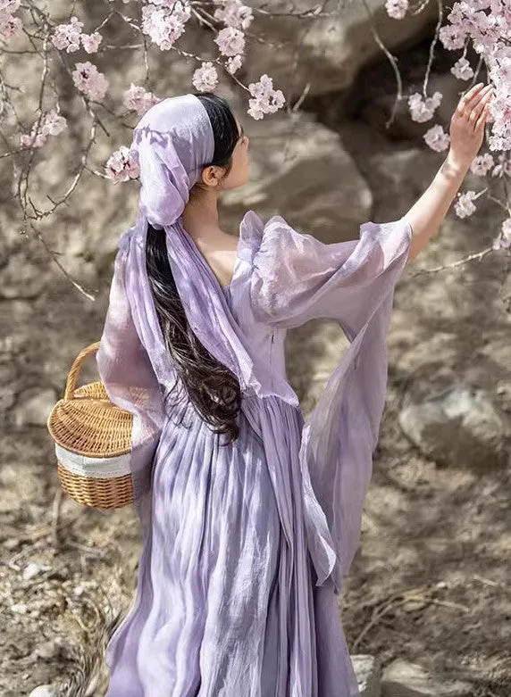 Dreamy Pastel Lavender Prairie Dress