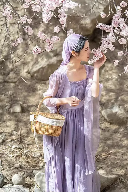 Dreamy Pastel Lavender Prairie Dress