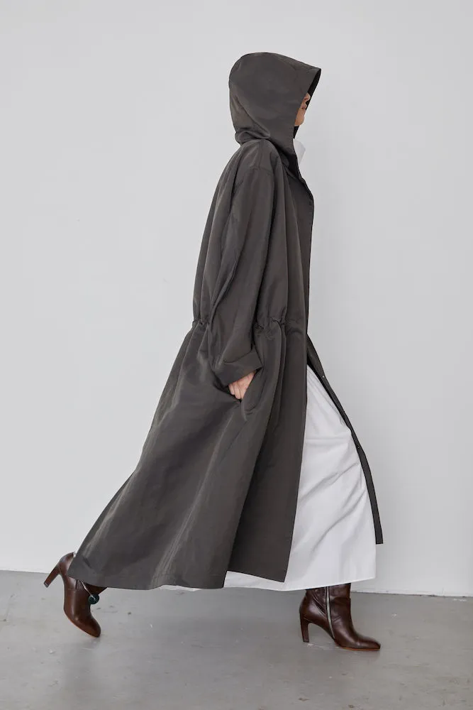 Extra Long Fishtail Parka - Peat Nylon