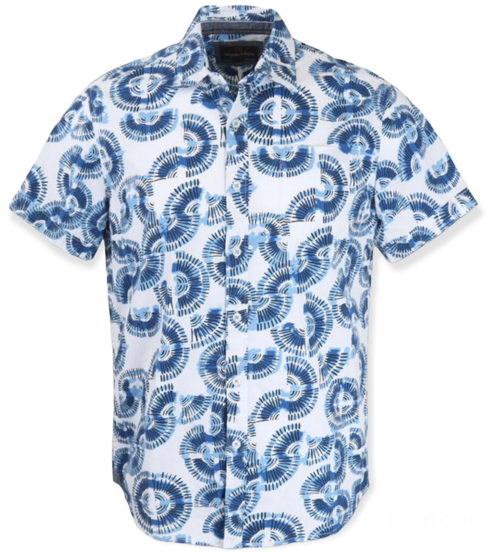 Fanned Out Print Poplin Shirt